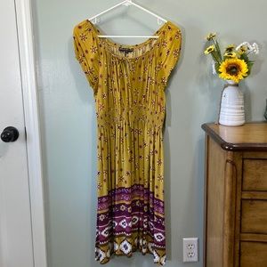 🆕 Mlle Cabrielle Women’s Size Large Dress Boho Gypsy Peasant #264